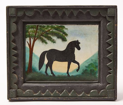 Folk Art Painting of a Horse