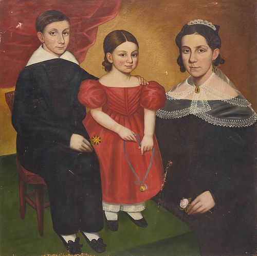 Folk Art Family Portrait
