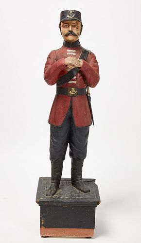 Carved Soldier Trade Figure