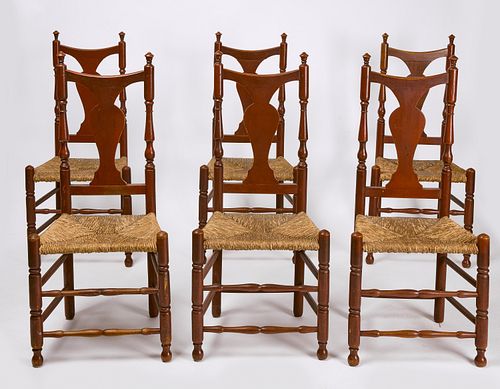 Set of Six Queen Anne Side Chairs