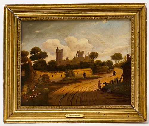 Thomas Chambers - Landscape with Castle