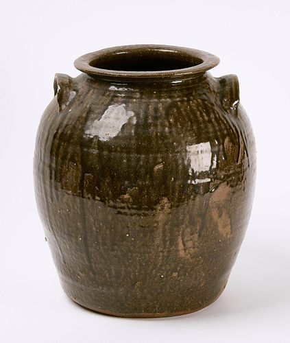 Southern Stoneware Glazed Jar