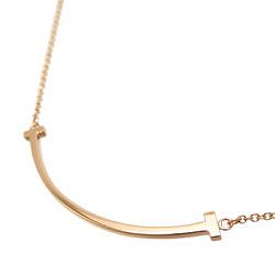 TIFFANY 750PG T SMILE SMALL WOMEN'S NECKLACE 