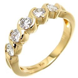 TIFFANY 750YG DIAMOND WOMEN'S RING 