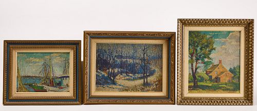 Harry Shokler (1896 - 1978) Three Paintings