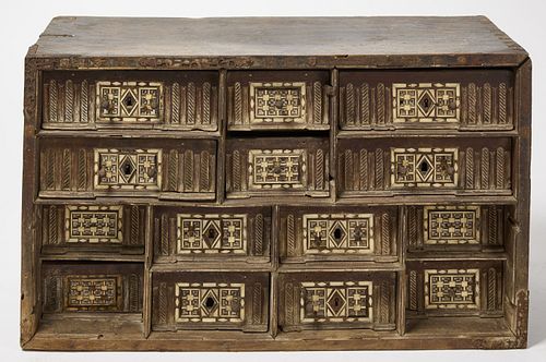 Moroccan Chest with Bone Inlay
