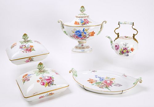Group of Meissen Porcelain