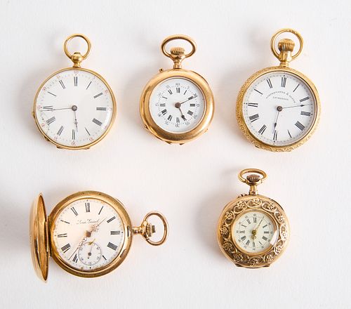 Five Gold Pocket Watches