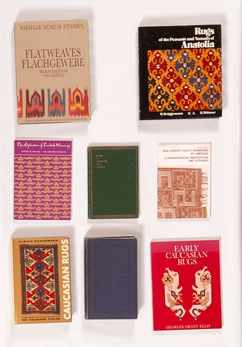A Group of Eight Books: Rugs of the Peasants and Nomads of Anatolia; The Splendours of Turkish Weavings; Flatweaves, Vakiflar Msueum Istanbul; Caucasi