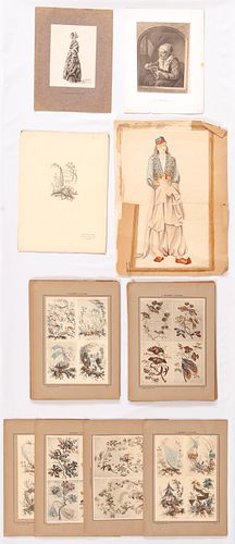 Forty Plates from Fleurs Oiseaux Et Fantaisies 1719-1808 by Jean Pillement