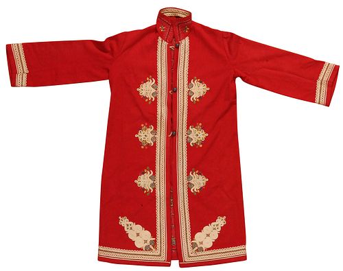 A Persian Red Resht Coat