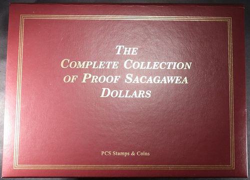 COMPLETE COLLECTION SACAGAWEA PROOF DOLLARS