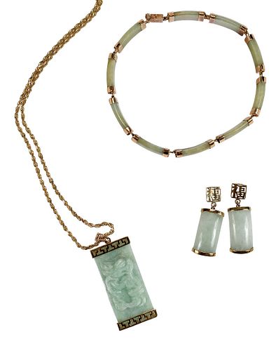 Jade Jewelry Collection of Three