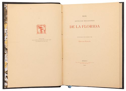 García, Genaro. Dos Antiguas Relaciones de La Florida, Publicadas por Primera Vez. México: 1902.