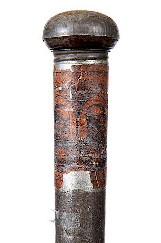 18. McKinley Cane and Torch- Ca. 1885- A prime example of this rare political item with over 95% of the original paperwork st