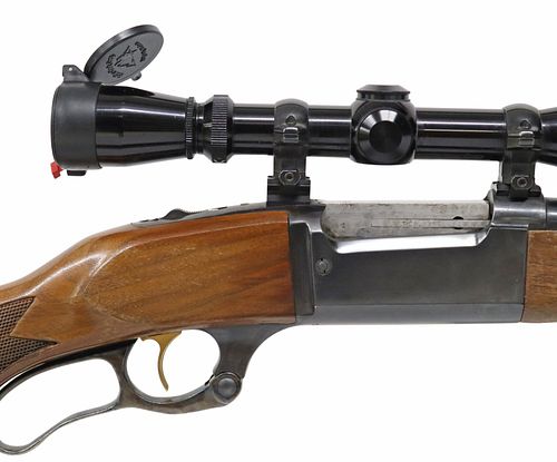SAVAGE MODEL 99M LEVER ACTION RIFLE 284 CAL SCOPE