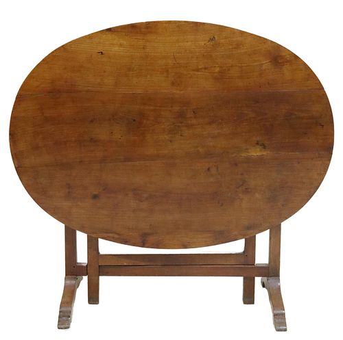 FRENCH PROVINCIAL TILT-TOP WINE TASTING TABLE