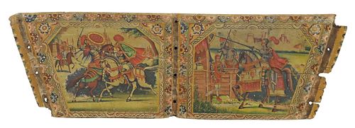 ITALIAN HAND-PAINTED & CARVED SICILIAN CART PANEL