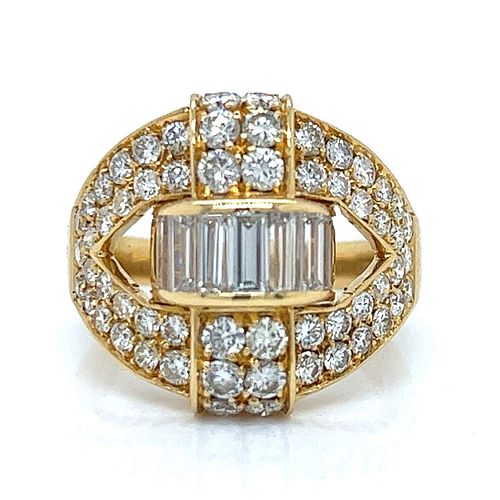 ALESSANDRA RIA 18K Yellow Gold 3.12 Ct. Diamond Ring
