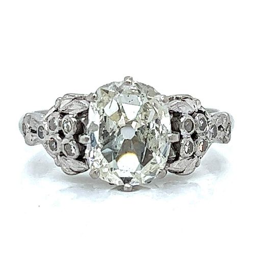 Art Deco Platinum 1.65 Diamond Ring