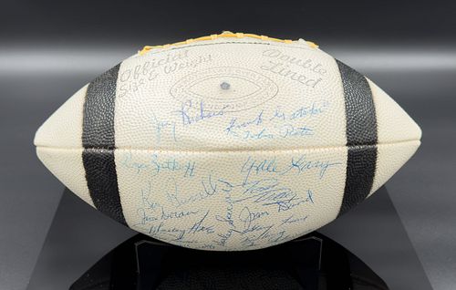 Detroit Lions 1957 NFL Championship Team Autographed Football