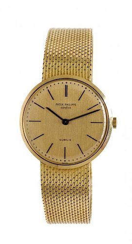 * An 18 Karat Yellow Gold Ref. 3484/2 Wristwatch, Patek Philippe,