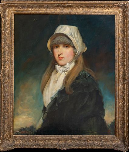  PORTRAIT OF MRS CHARLOTTE MARY HORSLEY OIL PAINTING