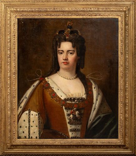 PORTRAIT OF QUEEN ANNE OIL PAINTING