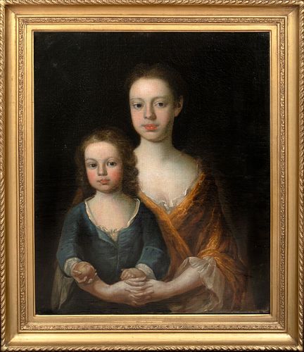 PORTRAIT OF THE RUSSELL SISTERS OIL PAINTING