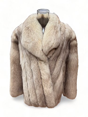 Saga Fox Ladies Fox Fur Coat Size: Large