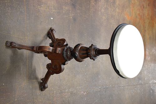 VICTORIAN WALNUT CANDLE STAND 