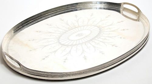 Tiffany & Co Oval Sterling Silver Tray