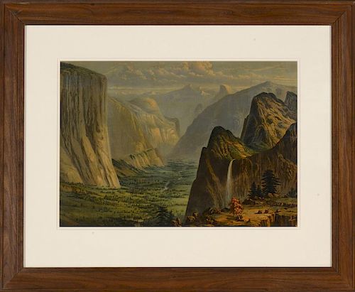 Looking Down Yosemite Valley by Charles H. Crosby (1819-1896)