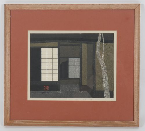 Kiyoshi Saito (1907-1997) Woodblock Print