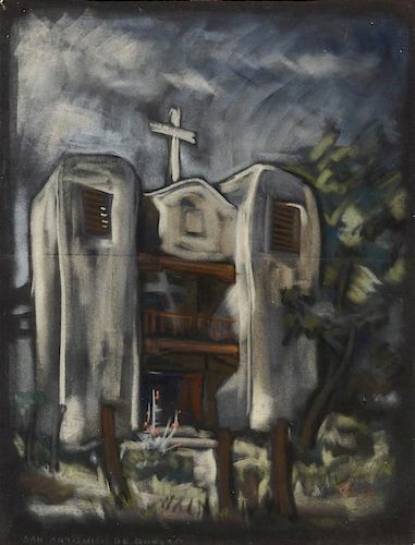 San Antonio de Questa by Henry Salloch (1908-1985)