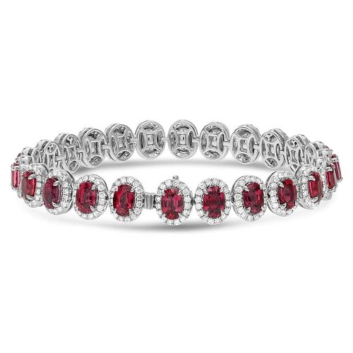 18k Ruby Diamond Bracelet