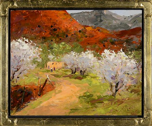 Apricots in Bloom by Evelyn Boren (b. 1939)