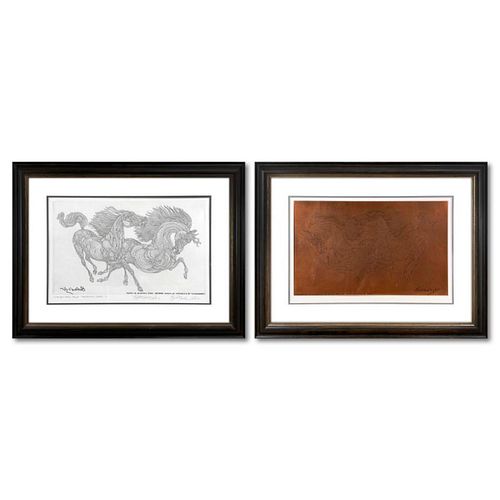 Guillaume Azoulay, "Progression" Framed One-of-a-Kind Cancellation Proof and Copper Plate, Numbered 1/1 and Hand Signed with Letter of Authenticity.