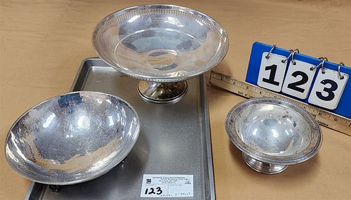 Tray Sterl Bowls 21.44 Ozt