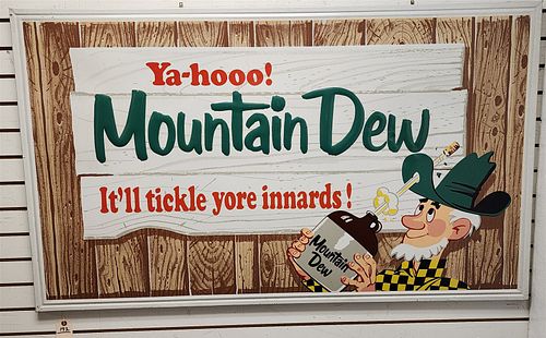 Mountain Dew Metal  Sign 34" X 58"