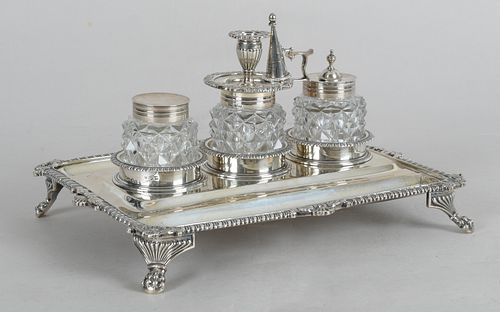 A Sterling Silver Standish, London, 1812