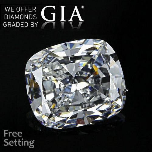 4.30 ct, G/VVS2, Cushion cut GIA Graded Diamond. Appraised Value: $354,700 