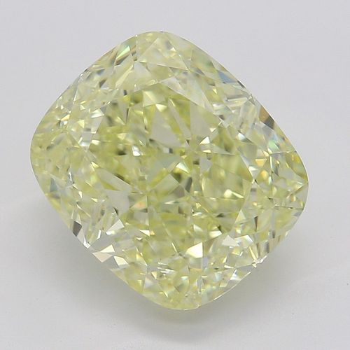 3.01 ct, Natural Fancy Light Yellow Even Color, VS2, Cushion cut Diamond (GIA Graded), Appraised Value: $57,100 