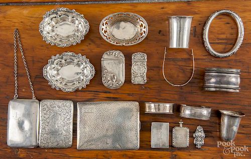 Group of sterling silver accessories, 13.7 ozt.