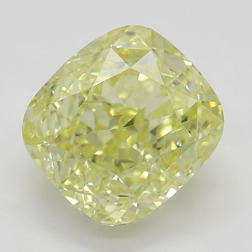 4.03 ct, Natural Fancy Yellow Even Color, VVS1, Cushion cut Diamond (GIA Graded), Appraised Value: $98,300 