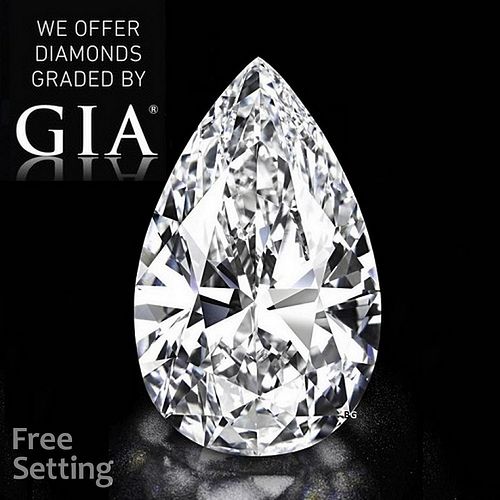 3.03 ct, D/IF, Pear cut GIA Graded Diamond. Appraised Value: $348,400 