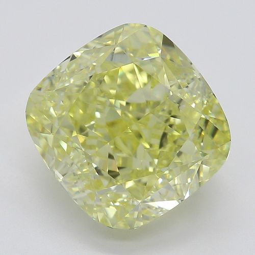 3.52 ct, Natural Fancy Yellow Even Color, VVS1, Cushion cut Diamond (GIA Graded), Appraised Value: $98,500 