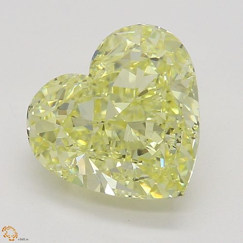 2.01 ct, Natural Fancy Intense Yellow Even Color, IF, Heart cut Diamond (GIA Graded), Appraised Value: $102,300 