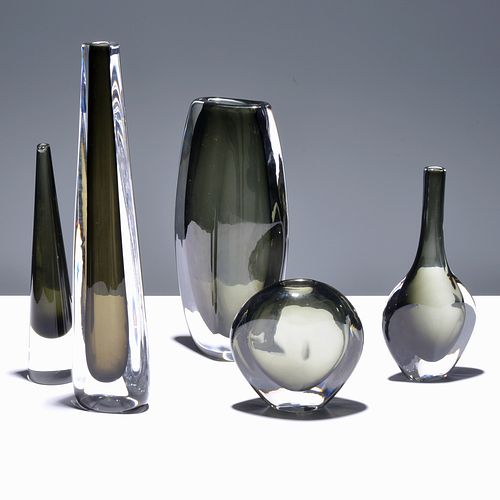 5 Nils Landberg for Orrefors Vases / Vessels