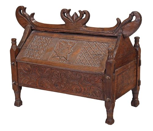 Indonesian Carved Dowry Box 